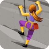 女子攀登emoji素材一 160x160像素