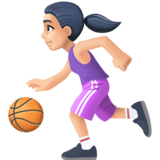 打球的女人:浅肤色emoji素材一 160x160像素