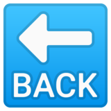 后箭头emoji素材一 160x160像素