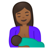 喂奶:中等深色肤色emoji素材一 160x160像素