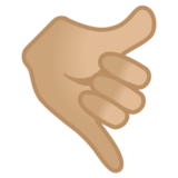 666、打电话手:中等浅肤色emoji素材一 160x160像素