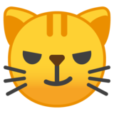 苦笑的猫emoji素材一 160x160像素
