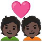 情侣: 较深肤色emoji素材一 160x160像素