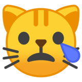 难过的猫emoji素材一 160x160像素