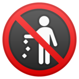 请勿乱扔废弃物emoji素材一 160x160像素