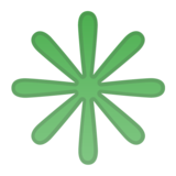 八辐星号emoji素材一 160x160像素