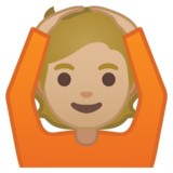 做“好”手势的人:中等浅肤色emoji素材一 160x160像素