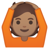 做“好”手势的人:中等肤色emoji素材一 160x160像素