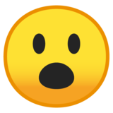 张开嘴(惊讶)的脸emoji素材一 160x160像素