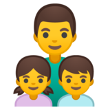 家庭:男人,女孩,男孩emoji素材一 160x160像素
