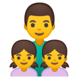 家庭:男人,女孩,女孩emoji素材一 160x160像素