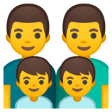家庭:男人,男人,男孩,男孩emoji素材一 160x160像素