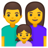 家庭:男人,女人,女孩emoji素材一 160x160像素