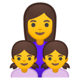 家庭:女人,女孩,女孩emoji素材一 160x160像素