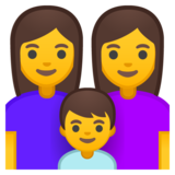 家庭:女人,女人,男孩emoji素材一 160x160像素