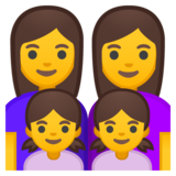 家庭:女人,女人,女孩,女孩emoji素材一 160x160像素