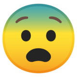恐惧的脸emoji素材一 160x160像素
