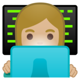 女工程师:中浅肤色emoji素材一 160x160像素