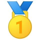 第一名奖章emoji素材一 160x160像素