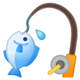 钓鱼竿emoji素材一 160x160像素