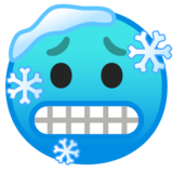 冰冷的脸emoji素材一 160x160像素