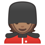 警卫:中等肤色emoji素材一 160x160像素