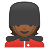 警卫:中等深色肤色emoji素材一 160x160像素