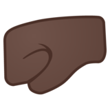 左拳:黑肤色emoji素材一 160x160像素