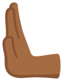 向左推: 中等-深肤色emoji素材一 160x160像素