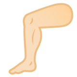 腿部:浅肤色emoji素材一 160x160像素