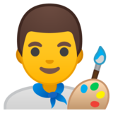 男艺术家emoji素材一 160x160像素