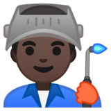工厂男人:深色肤色emoji素材一 160x160像素