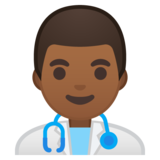 男保健员:中黑肤色emoji素材一 160x160像素
