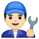 男机械工:浅肤色emoji素材一 160x160像素