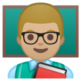 男老师:中浅肤色emoji素材一 160x160像素