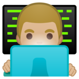 男技术员:中浅肤色emoji素材一 160x160像素