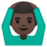 做“好”手势的男人:肤色暗淡emoji素材一 160x160像素