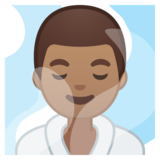 蒸汽房男士:中等肤色emoji素材一 160x160像素