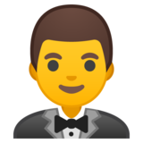 穿燕尾服的男人emoji素材一 160x160像素