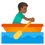 男子划艇:中等深色肤色emoji素材一 160x160像素