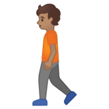 行走的人:中等肤色emoji素材一 160x160像素