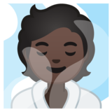 潮湿房间的人:深色肤色emoji素材一 160x160像素