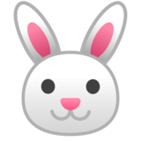 兔子脸emoji素材一 160x160像素