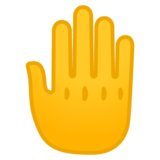 竖起来的手背emoji素材一 160x160像素