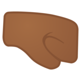 右拳:中黑肤色emoji素材一 160x160像素