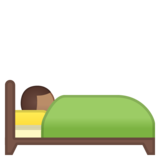 卧床者:中等肤色emoji素材一 160x160像素