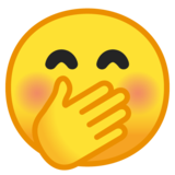 手捂嘴的脸emoji素材一 160x160像素