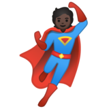 超级英雄:深色肤色emoji素材一 160x160像素