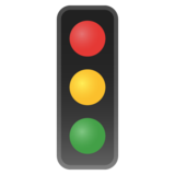 垂直交通灯emoji素材一 160x160像素