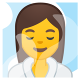 蒸汽房的女人emoji素材一 160x160像素